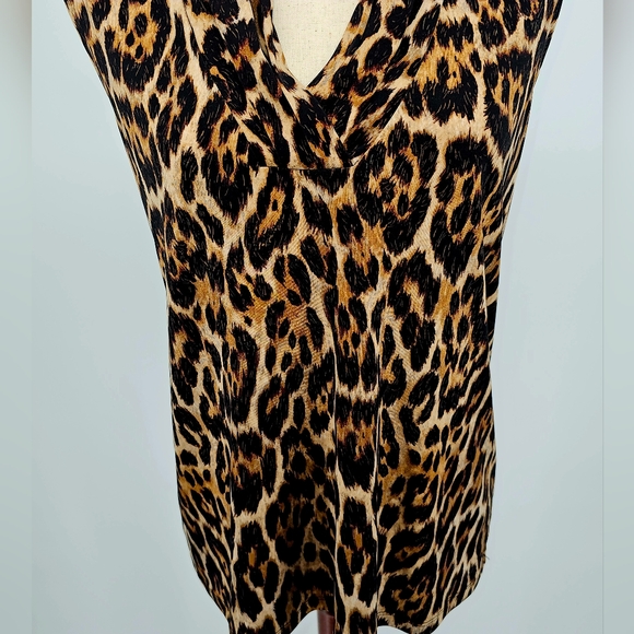 Anne Klien Leopard print Blouse Size XL - Picture 2 of 6